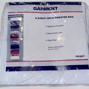 Nexgen Garment 8 Shelf Open Sweater Bag - White